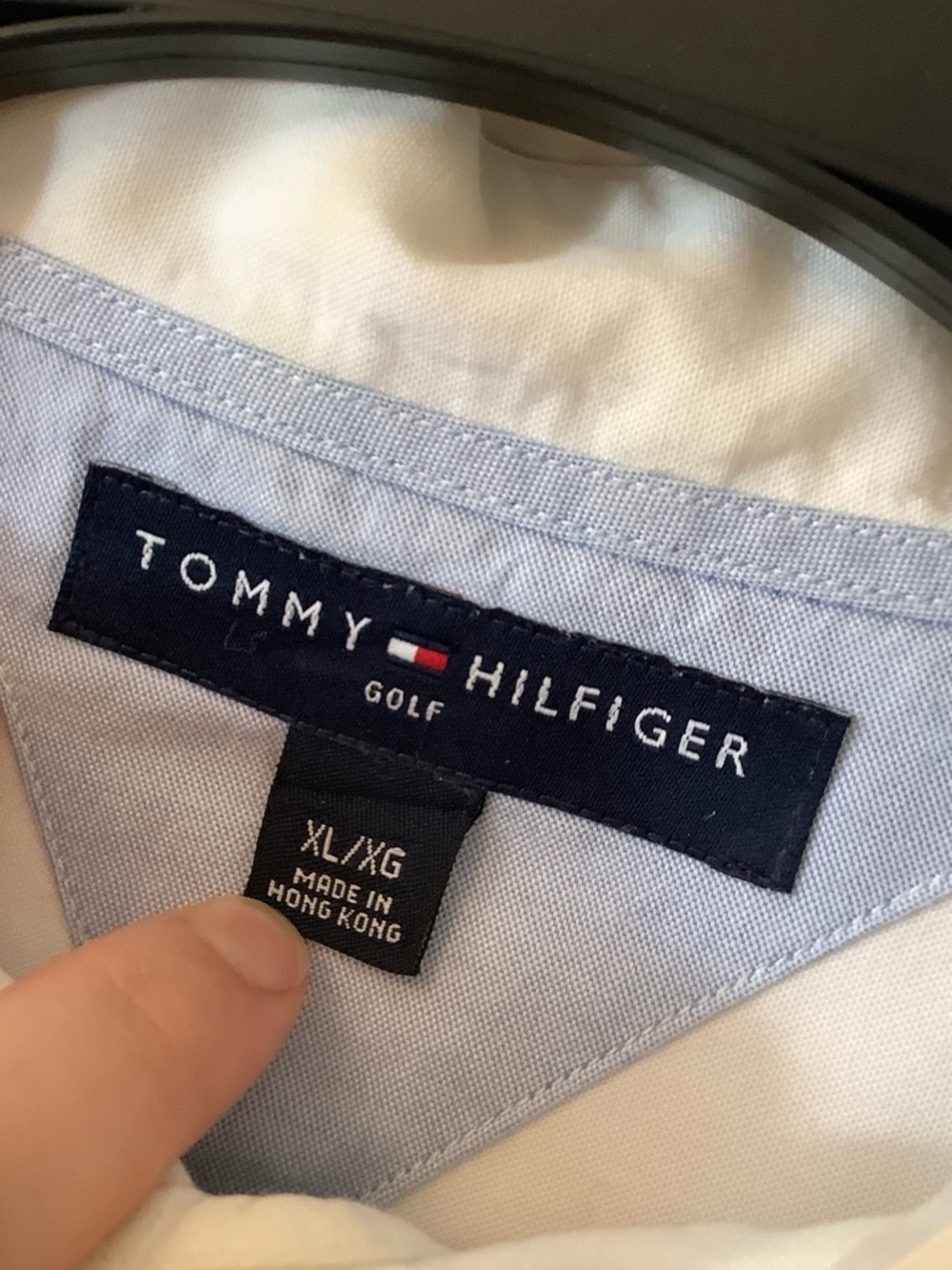 Tommy Hilfiger Men’s White Button-Down Dress Shirt with Chest Pocket - Picture 7 of 8
